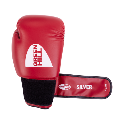 Перчатки боксерские SILVER BGS-2039, 12oz, к/з, красный