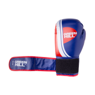 Перчатки боксерские Knockout BGK-2266, 14 oz, к/з, синий