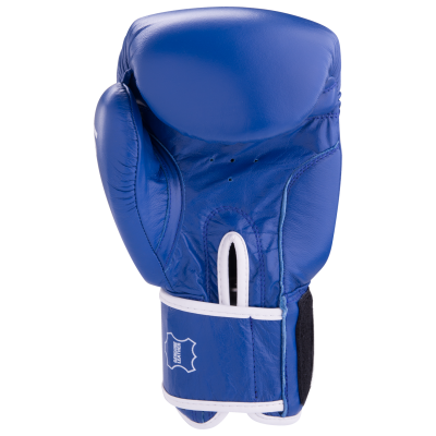 Перчатки боксерские GYM BGG-2018, 12oz, кожа, синие