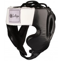 Шлем боксёрский закрытый INDIGO натуральная кожа PS-831 Черный